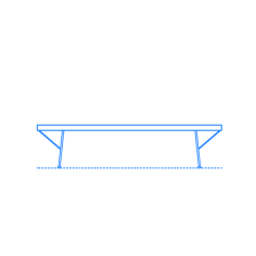 Furniture Benches Nelson Platform Bench Metal Leg Laser Cut Svg File, Free Vectors File